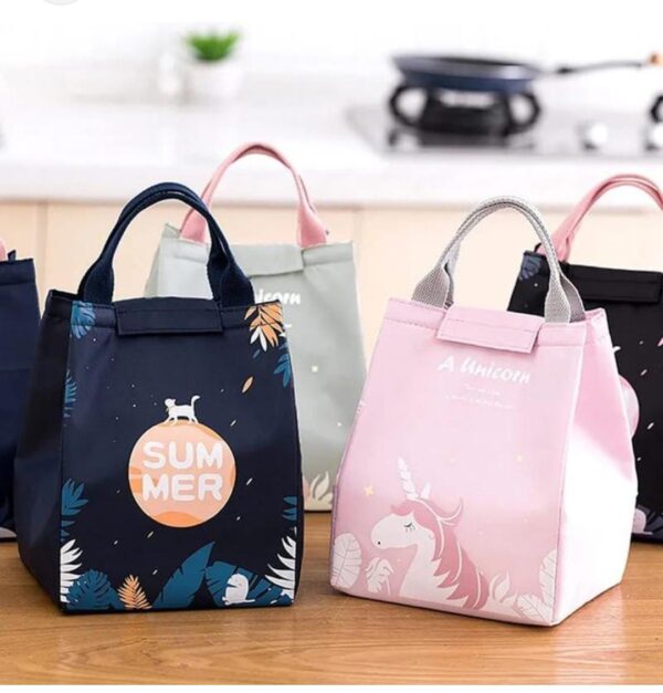 Simple unicorn insulated lunch bag