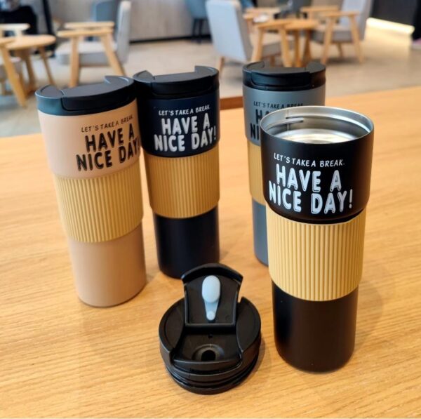Let's take a break 600ml HAVE A NICE DAY thermocup Mszm stainless steel