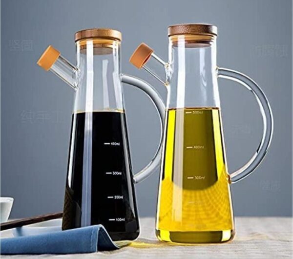 900ml glass jug bamboo Cork 2 way outlet dispenser