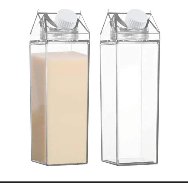 1L acrylic Clear  fridge bottle with tight duo lid