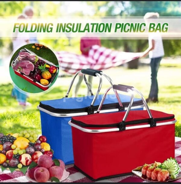Picnic foldable insulated portable bag