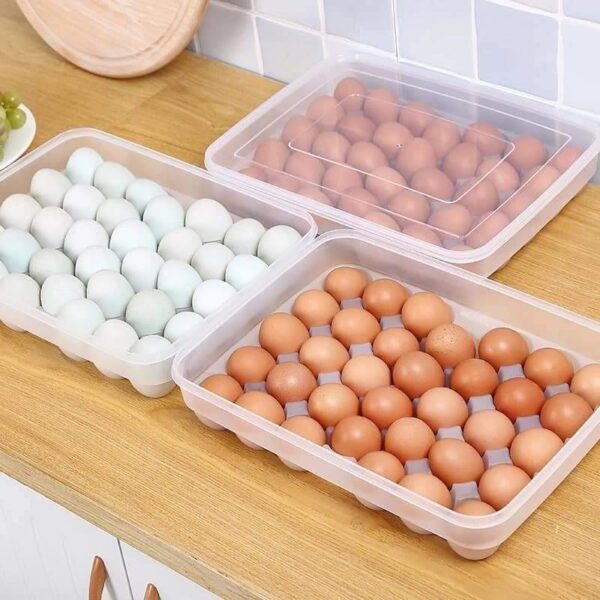 (34eggs) Egg tray storage container
